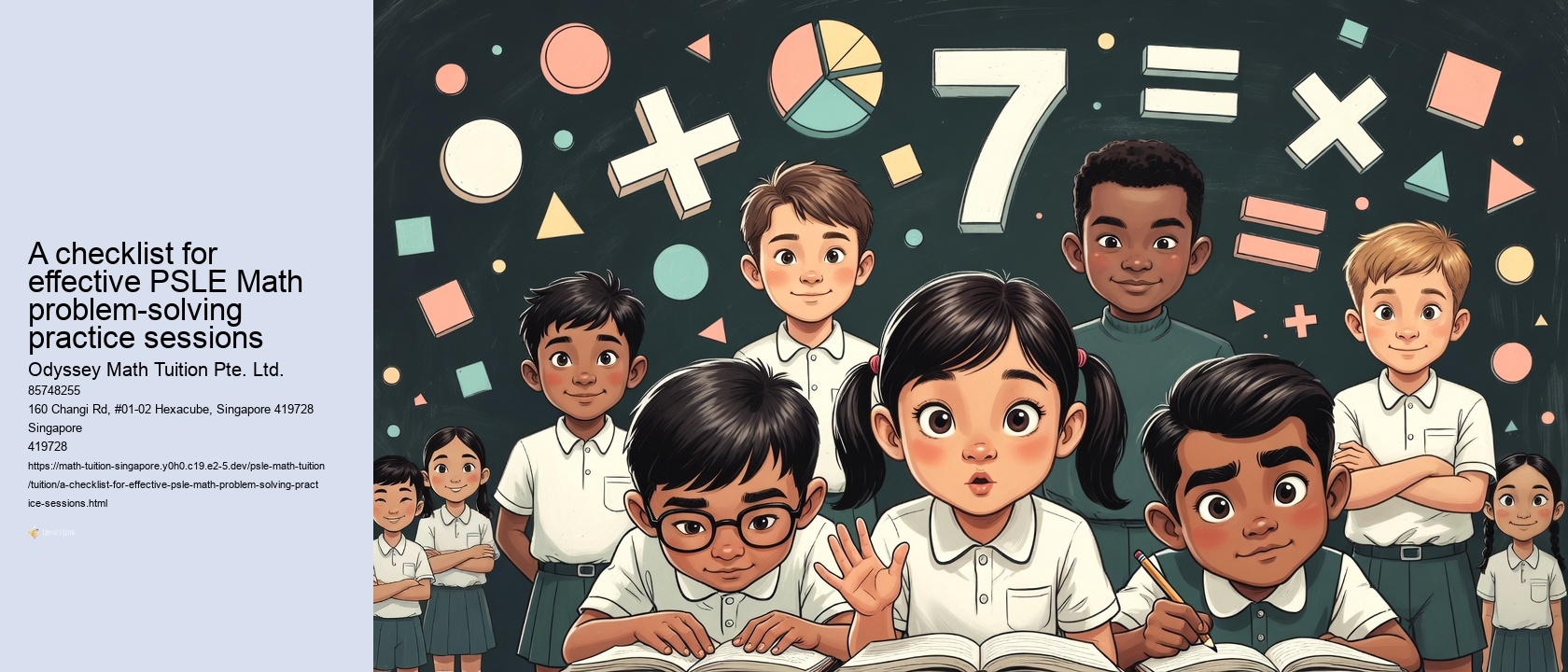 A checklist for effective PSLE Math problem-solving practice sessions