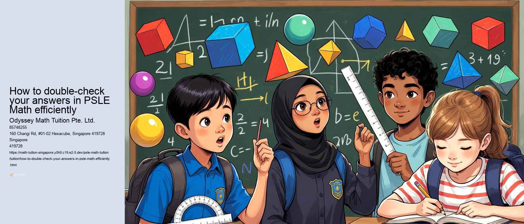 How to double-check your answers in PSLE Math efficiently