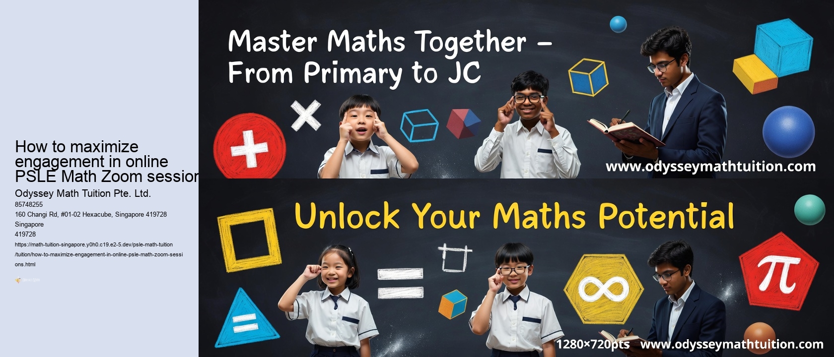 How to maximize engagement in online PSLE Math Zoom sessions