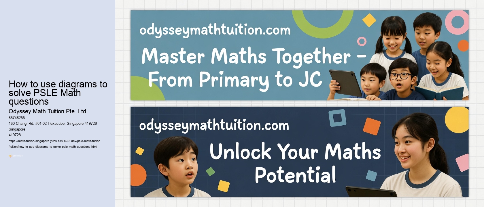 How to use diagrams to solve PSLE Math questions