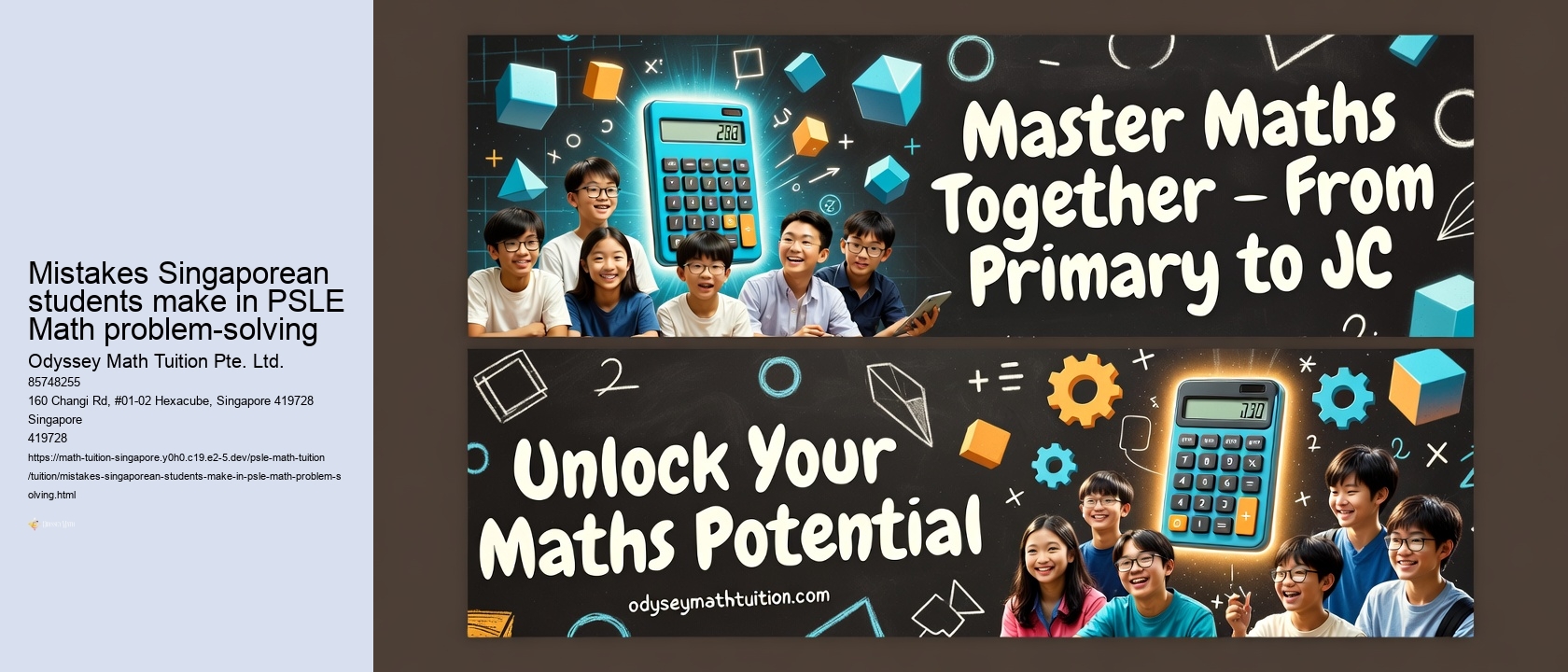 Mistakes Singaporean students make in PSLE Math problem-solving