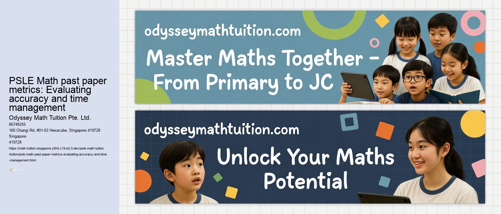 PSLE Math past paper metrics: Identifying recurring error patterns