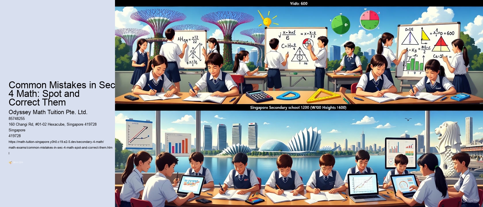 Common Mistakes in Sec 4 Math: Spot and Correct Them