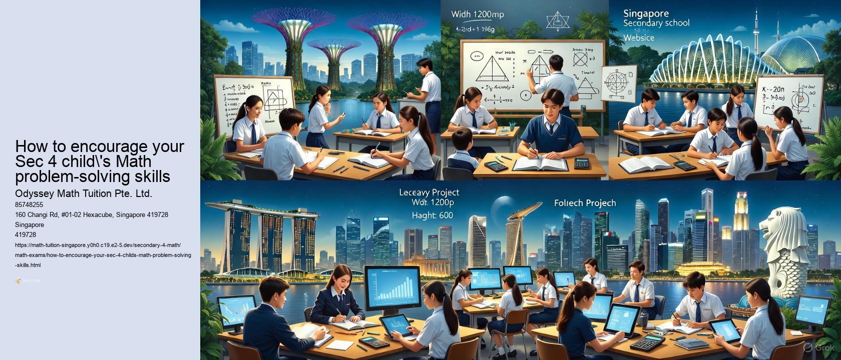 How to encourage your Sec 4 child's Math problem-solving skills