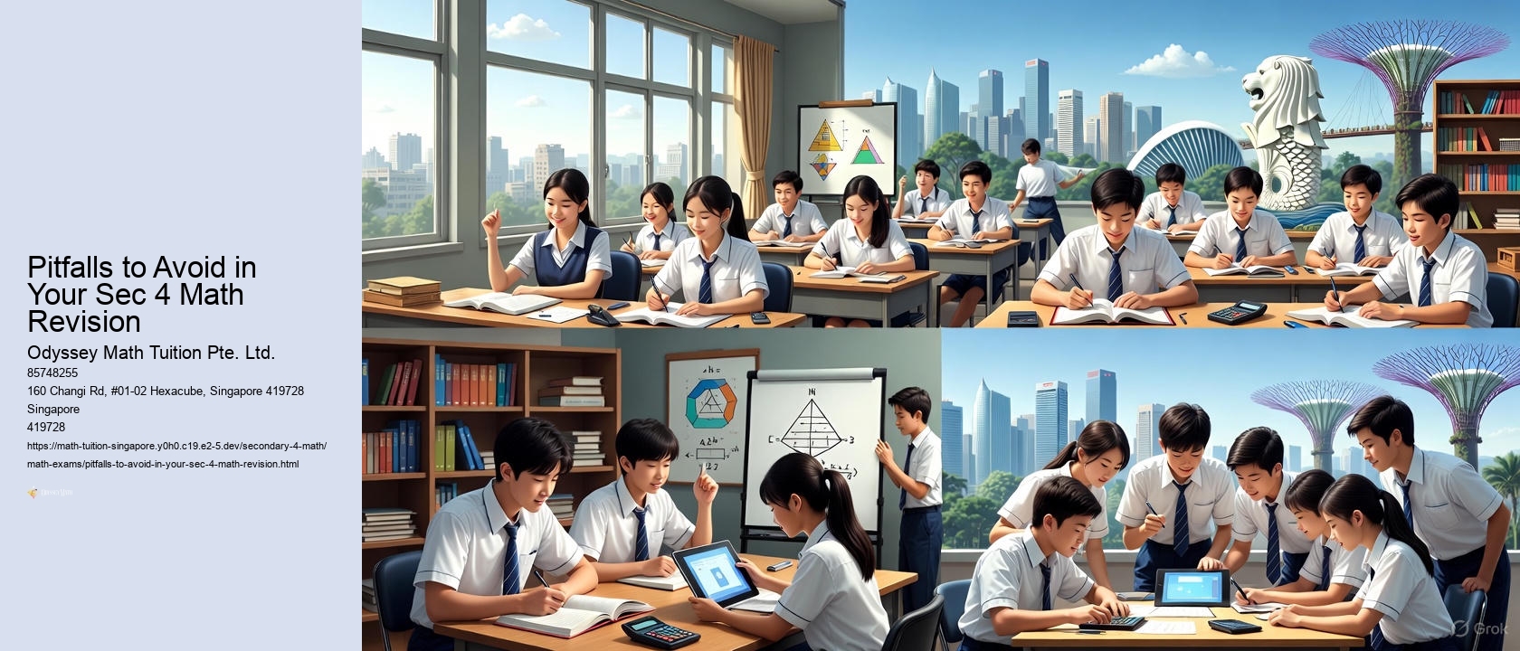 Pitfalls to Avoid in Your Sec 4 Math Revision